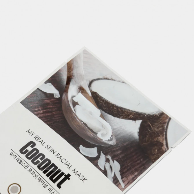 Тканинна маска з кокосом COS.W My Real Skin Coconut Facial Mask купити в Україні 2