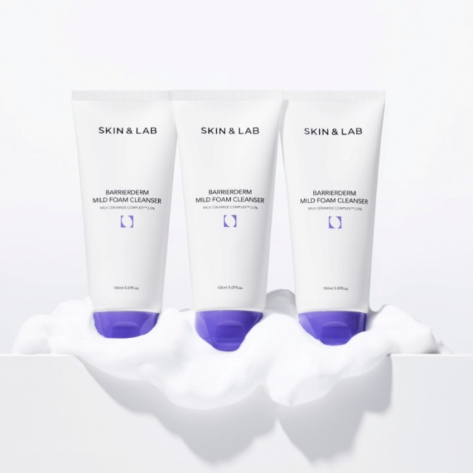 Мягкая пенка с керамидами для очищения кожи SKIN&LAB Barrierderm Mild Foam Cleanser 150 мл купить в Украине 2