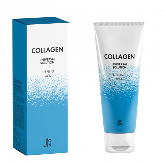 Ночная маска для лица с коллагеном, J:ON, Collagen Universal Solution Sleeping Pack, 50 г купить в Украине Ночная маска для лица с коллагеном, J:ON, Collagen Universal Solution Sleeping Pack, 50 г купить в Украине