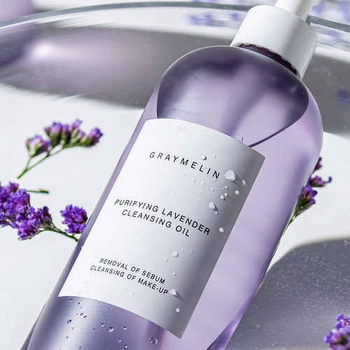 Глубоко очищающее гидрофильное масло с экстрактом лаванды Graymelin Purifying Lavender Cleansing Oil 400 мл купить в Украине 2