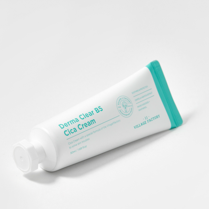 Заспокійливий гель-крем з центеллою Village 11 Factory Derma Clear B5 Cica Cream 50 мл купити в Україні 3