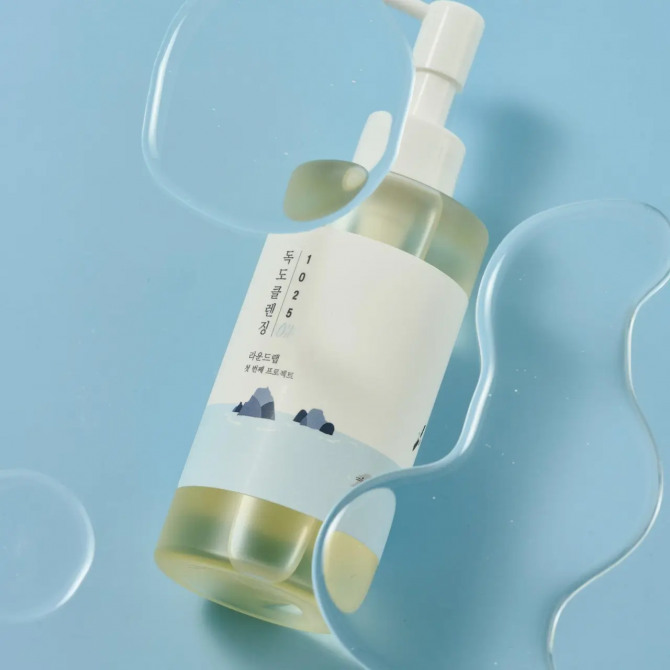 Гідрофільне очищуюче масло з глибоководною морською водою ROUND LAB 1025 Dokdo Cleansing Oil 200 мл купити в Україні 3