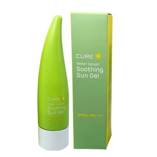 Увлажняющий солнцезащитный гель алоэ Kim Jeong Moon Aloe Cure Water Splash Soothing Sun Gel SPF50+ PA++++ 50 мл купить в Украине 3