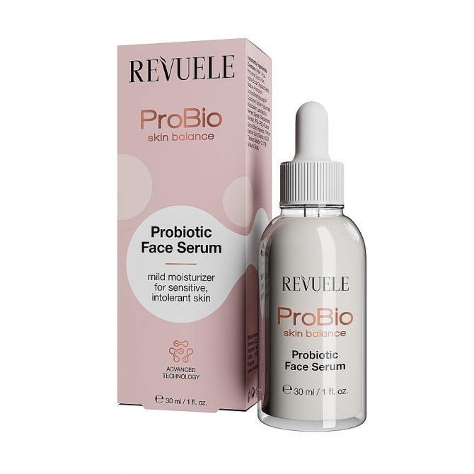 Заспокійлива сироватка для обличчя з пробіотиками Revuele Probiotic Face Serum 30 мл купити в Україні 2