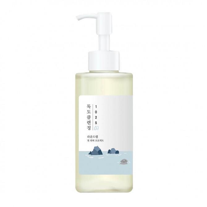 Гідрофільне очищуюче масло з глибоководною морською водою ROUND LAB 1025 Dokdo Cleansing Oil 200 мл купити в Україні