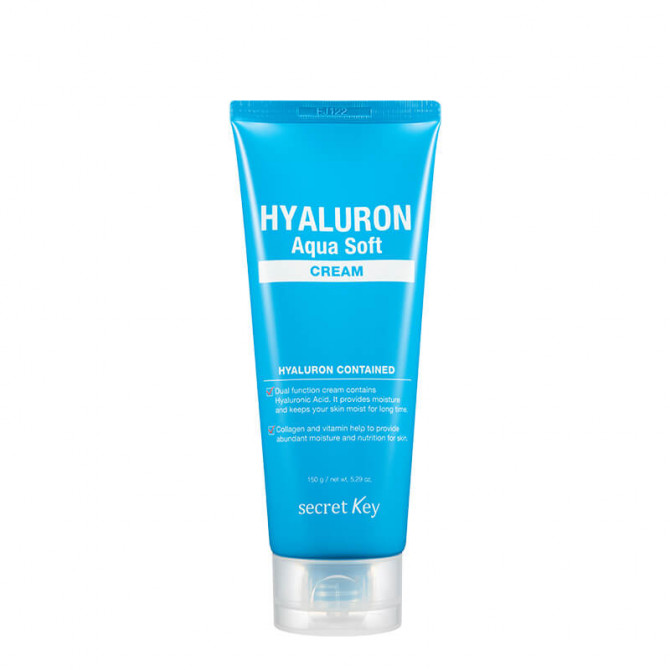 Интенсивно увлажняющий крем с гиалуроновой кислотой, Secret Key, Hyaluron Aqua Soft Cream, 150 мл купить в Украине Интенсивно увлажняющий крем с гиалуроновой кислотой, Secret Key, Hyaluron Aqua Soft Cream, 150 мл купить в Украине