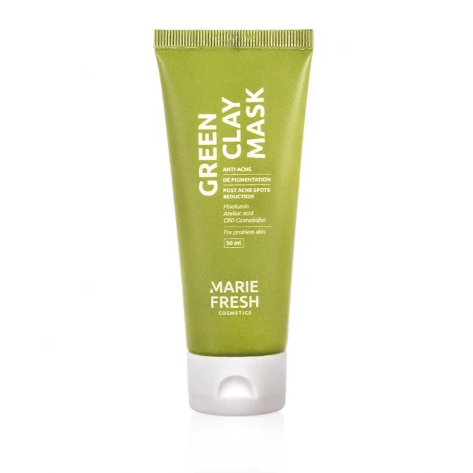 Очищувальна маска із зеленою глиною Marie Fresh Anti Acne Green Clay Mask 50 мл купити в Україні