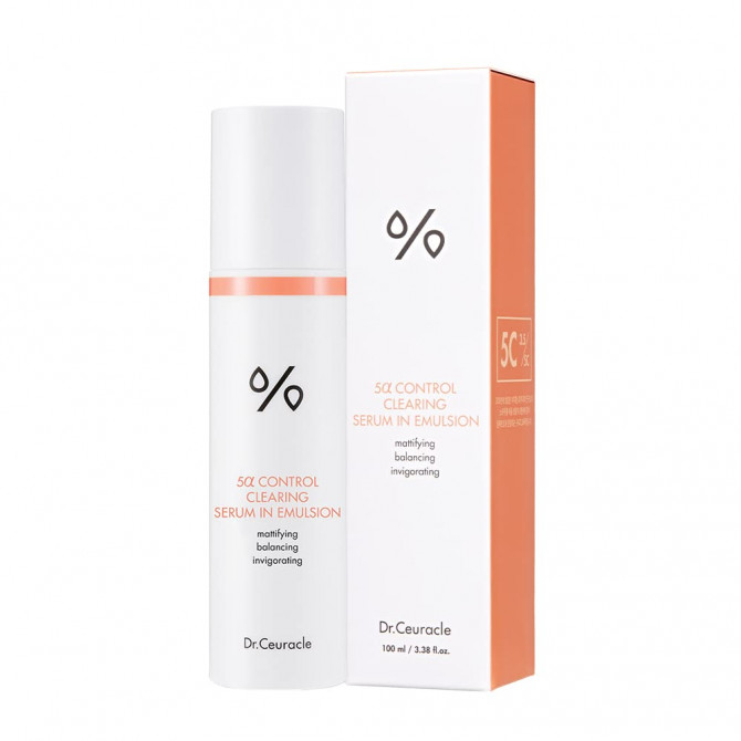 Себорегулююча емульсія для обличчя Dr.Ceuracle 5α Control Clearing Serum in Emulsion 100 мл купити в Україні
