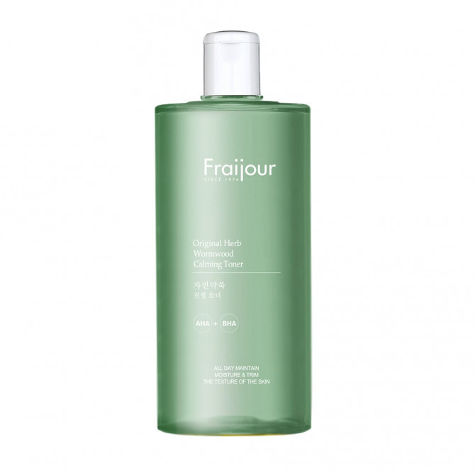 Відлущуючий тонер для обличчя з кислотами та полином Fraijour Original Herb Wormwood Calming Toner 500 мл купити в Україні
