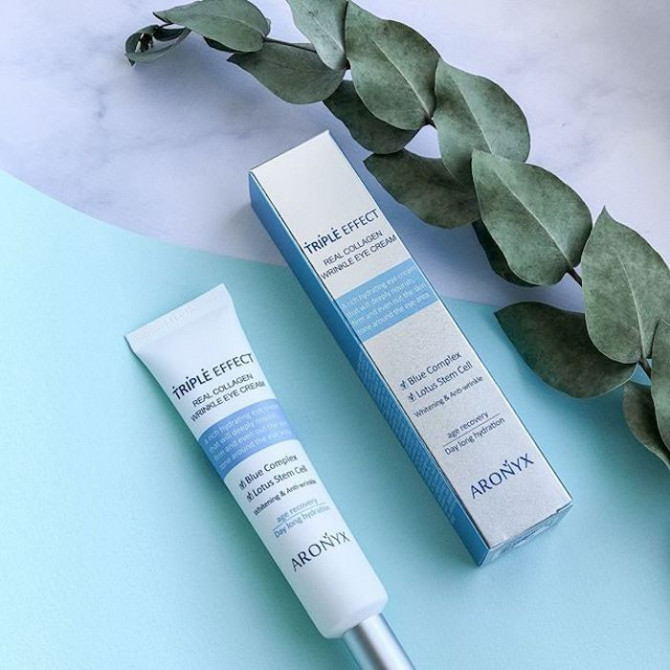 Зволожуючий крем для повік у гіалуроновій кислоті MEDI FLOWER Aronyx Hyaluronic Acid Aqua Eye Cream 40 мл купити в Україні 2