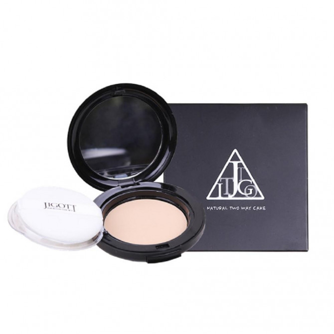 Компактная матирующая пудра, JIGOTT, Natural Two Way Cake, №21 Nude Beige, 12 г купить в Украине Компактная матирующая пудра, JIGOTT, Natural Two Way Cake, №21 Nude Beige, 12 г купить в Украине