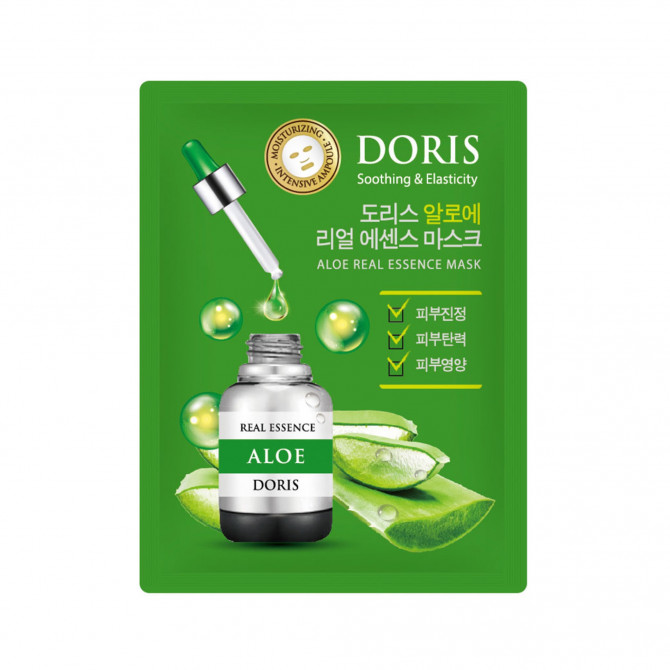 Тканинна маска з алое DORIS Aloe Real Essence Mask купити в Україні