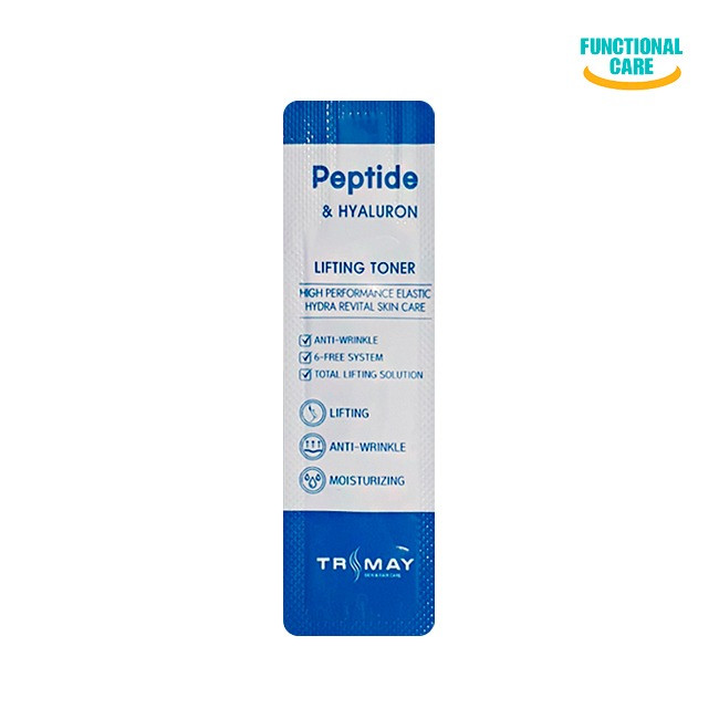 Лифтинг тонер с пептидами и гиалуроновой кислотой, Trimay, Peptide & Hyaluron Lifting Toner, 1 мл (пробник) купить в Украине Лифтинг тонер с пептидами и гиалуроновой кислотой, Trimay, Peptide & Hyaluron Lifting Toner, 1 мл (пробник) купить в Украине