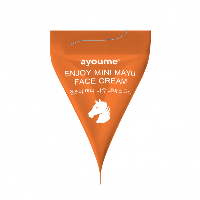 Крем для обличчя що відновлює з кінським жиром AYOUME Enjoy Mini Mayu Face Cream 3 г купити в Україні