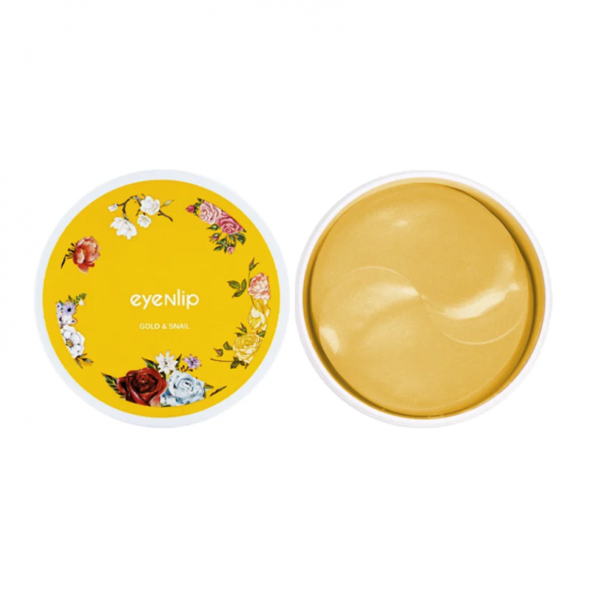 Гидрогелевые патчи с коллоидным золотом и муцином улиткиEYENLIP Gold & Snail Hydrogel Eye Patch 60 шт купить в Украине