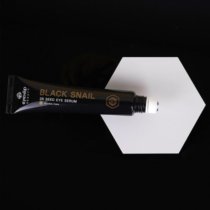 Сироватка для повік з муцином чорної равлики EYENLIP Black Snail 3R Seed Eye Serum 25 мл купити в Україні 2