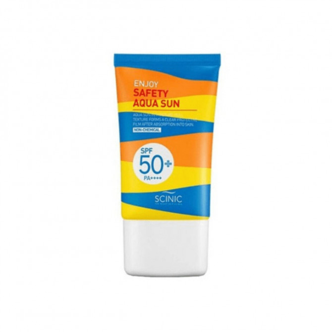 Водостойкий солнцезащитный крем Scinic Enjoy Safety Aqua Sun SPF50+PA++++ 50 мл купить в Украине