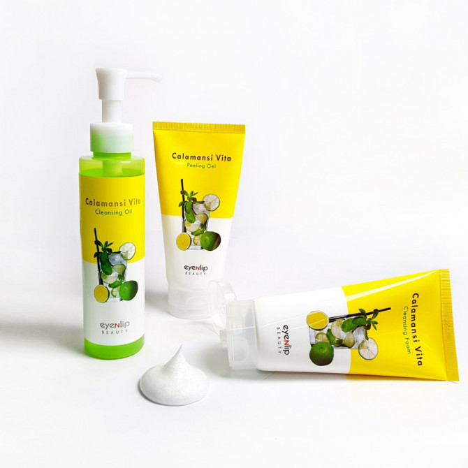 Освітлююча пінка для вмивання з екстрактом каламансі EYENLIP Calamansi Vita Cleansing Foam 120 мл купити в Україні 2