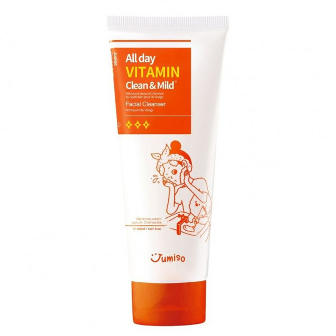 Гель для умывания с экстрактом облепихи, Jumiso, All day Vitamin Clean&Mild Facial Cleanser, 150 мл купить в Украине Гель для умывания с экстрактом облепихи, Jumiso, All day Vitamin Clean&Mild Facial Cleanser, 150 мл купить в Украине