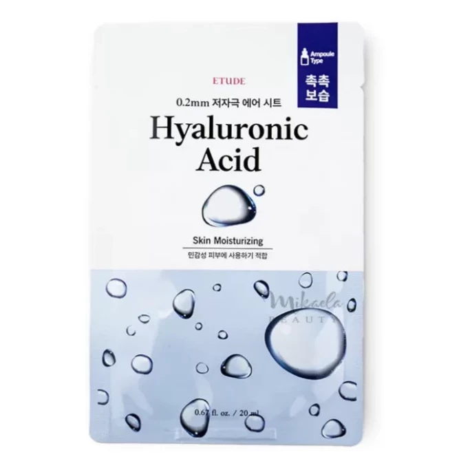 Ультратонка тканинна маска з гіалуроновою кислотою ETUDE HOUSE Therapy Air Mask Hyaluronic Acid купити в Україні