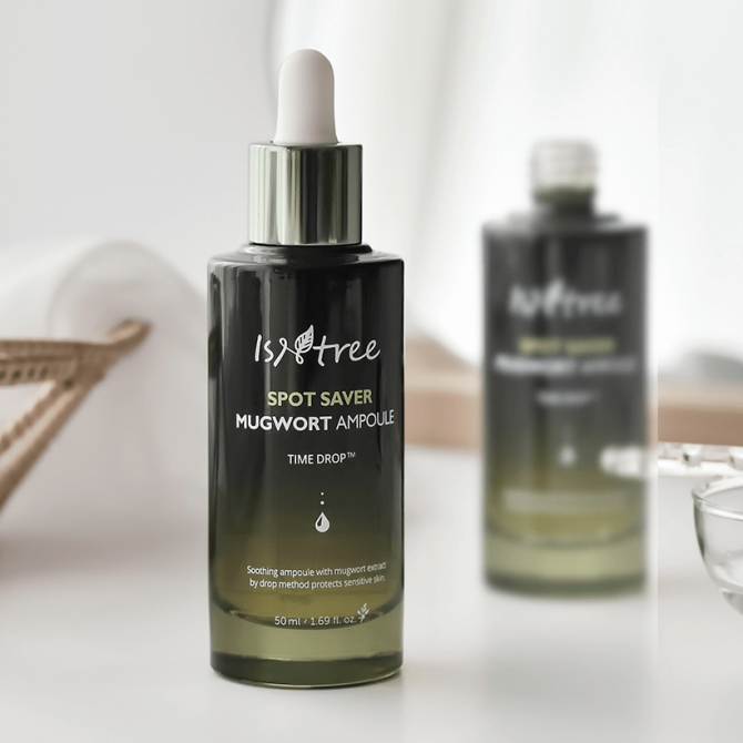Сироватка для чутливої шкіри з екстрактом полину ISNTREE Spot Saver Mugwort Ampoule 50 мл купити в Україні 2