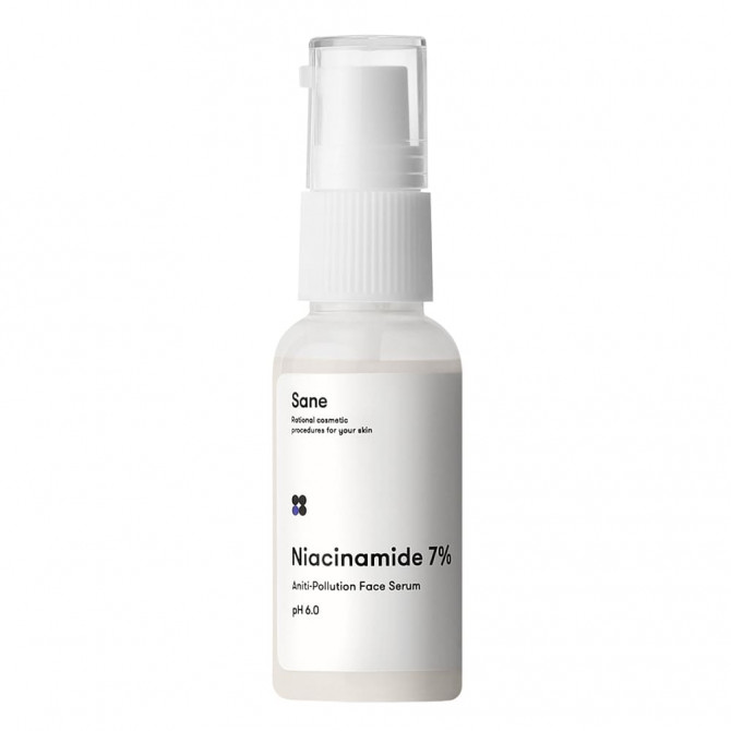 Детокс-сироватка для обличчя з ніацинамідом Sane Niacinamide 7%  Anti-pollution Face Serum 30 мл купити в Україні