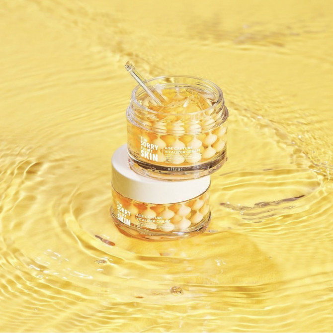 Освітлюючий капсульний крем з ніацинамідом I'm Sorry for My Skin Age Capture Vitalizer Cream 50 г купити в Україні 4