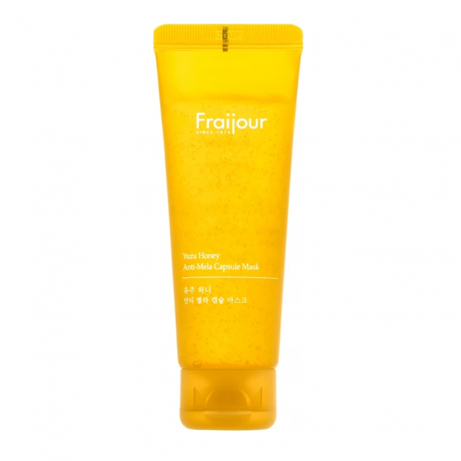 Освітлююча капсульна маска для обличчя з юдзу Fraijour Yuzu Honey Anti-Mela Capsule Mask 75 мл купити в Україні