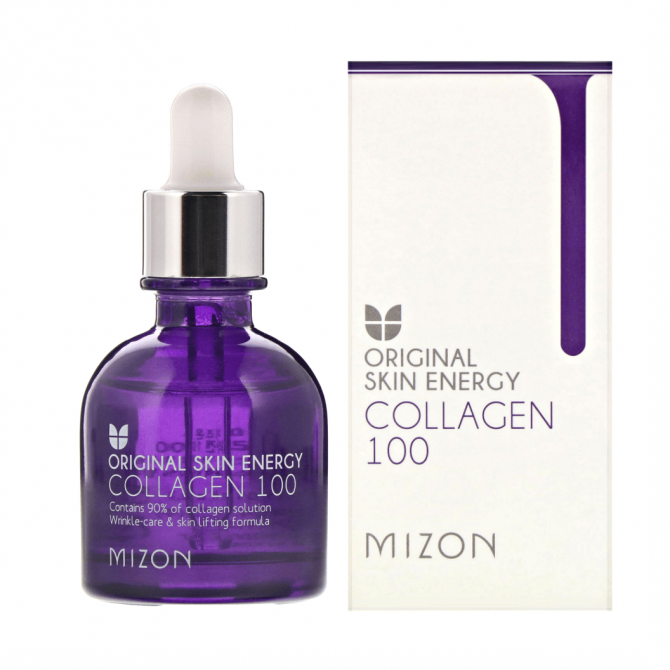 Лифтинг-сыворотка для лица с морским коллагеном, MIZON, Original Skin Energy Collagen 100, 30 мл купить в Украине Лифтинг-сыворотка для лица с морским коллагеном, MIZON, Original Skin Energy Collagen 100, 30 мл купить в Украине