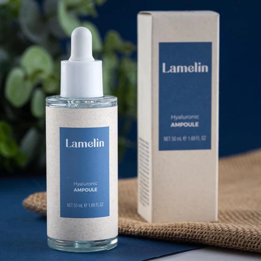 Інтенсивно зволожуюча сироватка з гіалуроновою кислотою Lamelin Hyaluronic Ampoule 50 мл купити в Україні 2