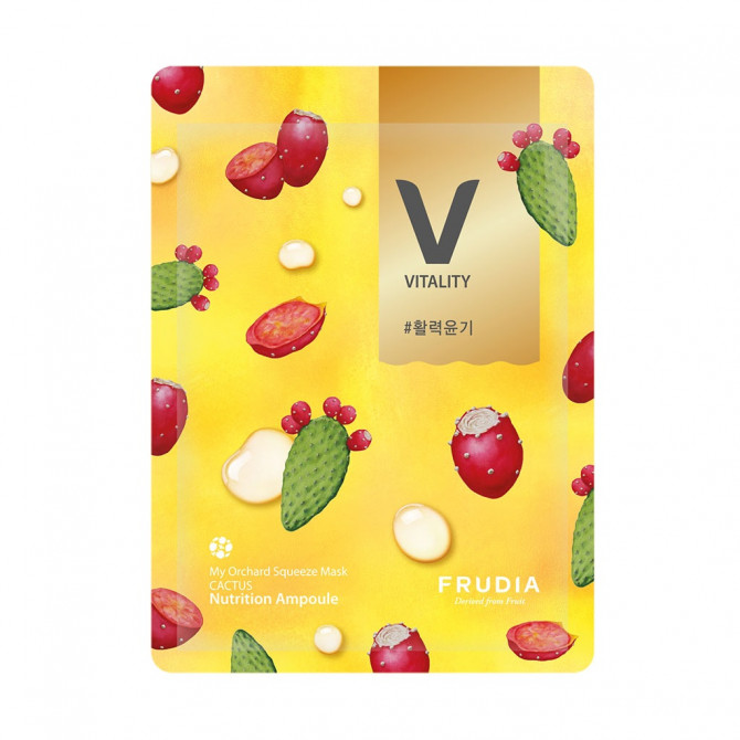 Тонизирующая тканевая маска с экстрактом кактуса FRUDIA My Orchard Squeeze Mask купить в Украине