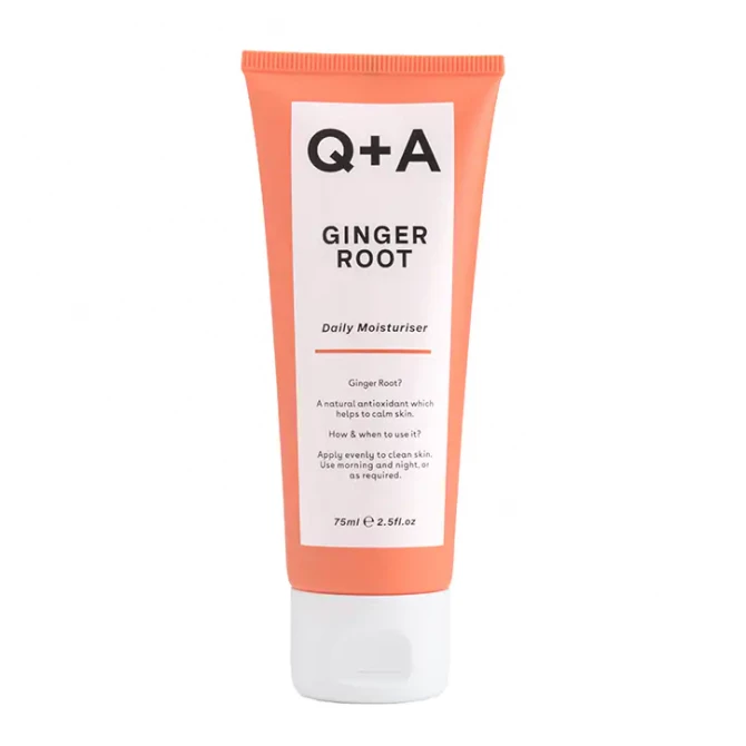 Зволожуючий крем для обличчя на основі кореня імбиру Q+A Ginger Root Daily Moisturiser 75 мл купити в Україні