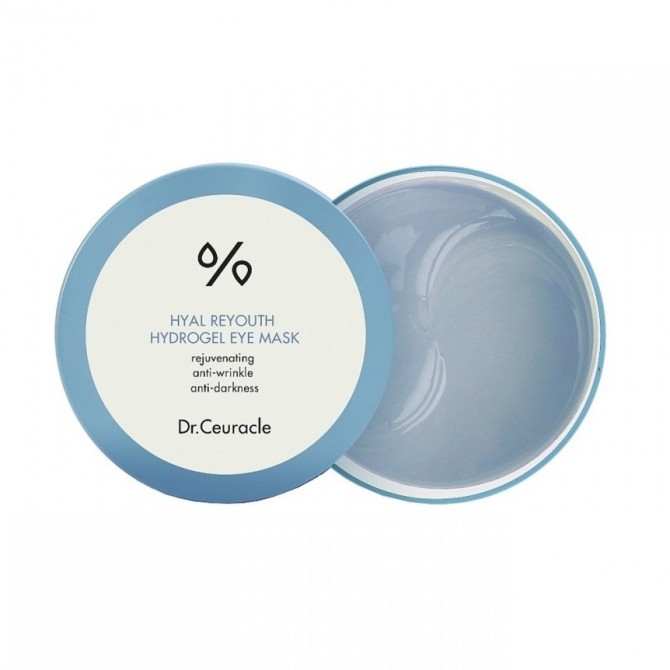 Зволожуючі гідрогелеві патчі з гіалуроновою кислотою Dr. Ceuracle Hyal Reyouth Hydrogel Eye Mask 60 шт купити в Україні