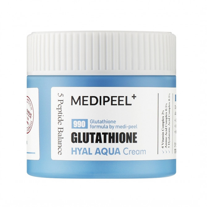 Зволожуючий та освітлюючий крем для обличчя MEDI-PEEL Glutathione Hyal Aqua Cream 50 мл купити в Україні