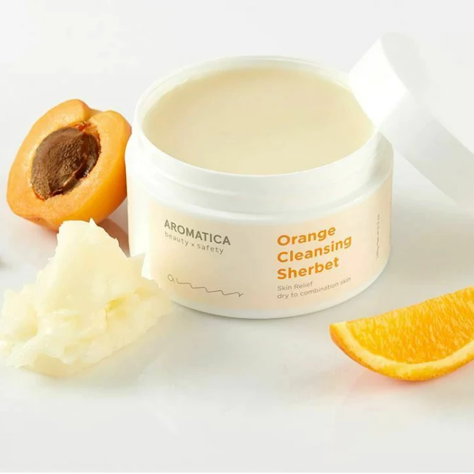 Очищуючий щербет з апельсиновим маслом AROMATICA Orange Cleansing Sherbet 180 г купити в Україні 2