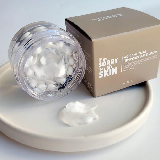 Антивіковий капсульний крем з пептидами I'm Sorry For My Skin Age Capture Firming Enriched Cream 50 г купити в Україні 3