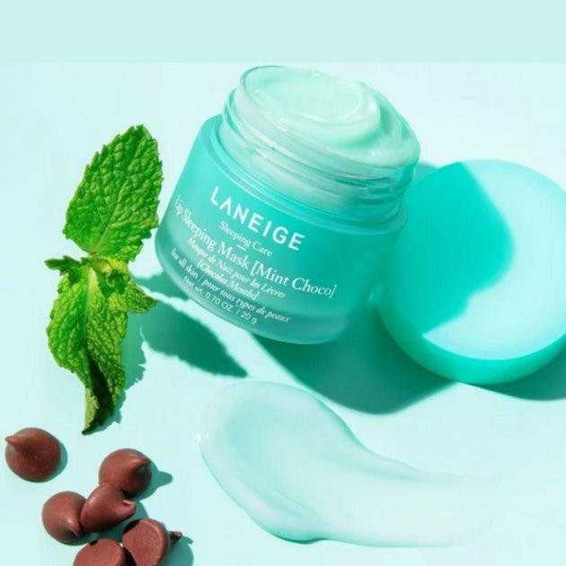 Нічна маска для губ з ароматом м'яти LANEIGE Lip Sleeping Mask Mint Choco 20 мл купити в Україні 2
