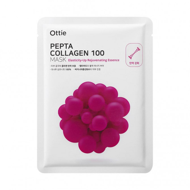 Зміцнююча тканинна маска з колагеном, Ottie, Pepta Collagen 100 Mask купити в Україні Зміцнююча тканинна маска з колагеном, Ottie, Pepta Collagen 100 Mask купити в Україні