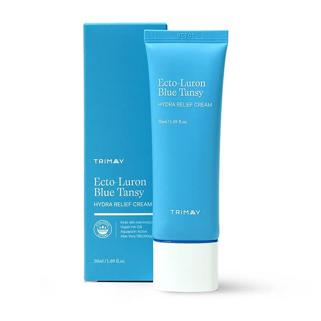 Зволожуючий крем з ектоїном та гіалуроновою кислотою Trimay Ecto-Luron Blue Tansy Hydra Relief Cream 50 мл купити в Україні