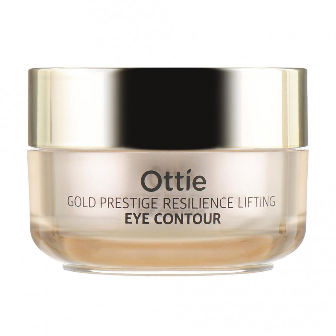 Антивіковий крем для шкіри навколо очей з частинками золота Ottie Gold Prestige Resilience Lifting Eye Contour 30 мл купити в Україні