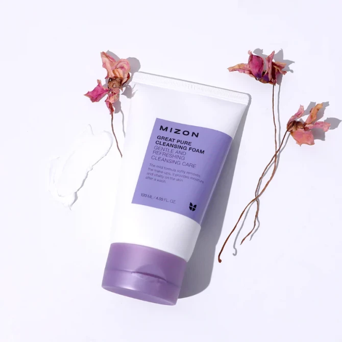 Очищающая пенка для чувствительной кожи MIZON Great Pure Cleansing Foam 120 мл купить в Украине 2