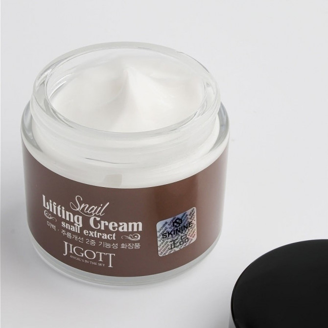 Крем с лифтинг-эффектом с муцином улитки JIGOTT Snail Lifting Cream 70 мл купить в Украине 2