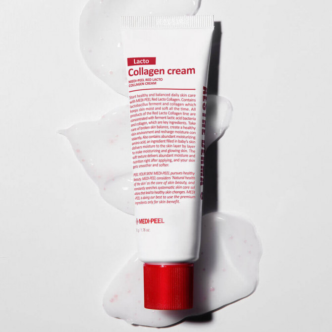 Зміцнюючий крем для обличчя з колагеном та лактобактеріями MEDI-PEEL Red Lacto Collagen Cream 50 мл купити в Україні 2