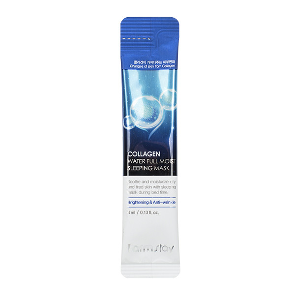 Ночная увлажняющая маска с коллагеном FarmStay Collagen Water Full Moist Sleeping Mask 4 мл купить в Украине