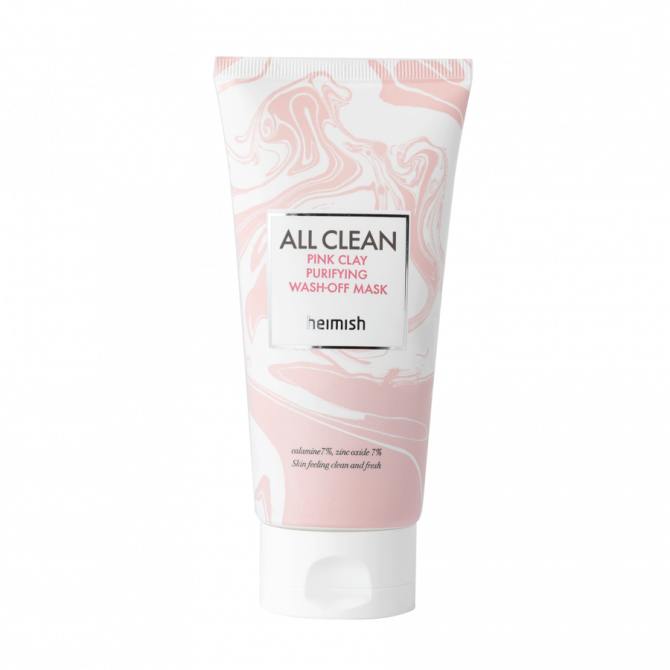 Заспокійлива глиняна маска для чутливої ​​шкіри Heimish All Clean Pink Clay Purifying Wash Off Mask 150 г купити в Україні