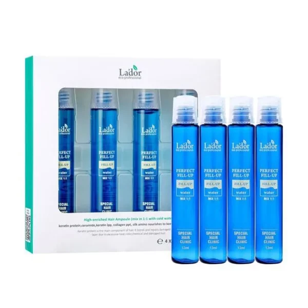 Набор из 4 филлеров для восстановления структуры волос, Lador, Perfect Hair Fill-Up, 13 мл*4 шт купить в Украине Набор из 4 филлеров для восстановления структуры волос, Lador, Perfect Hair Fill-Up, 13 мл*4 шт купить в Украине