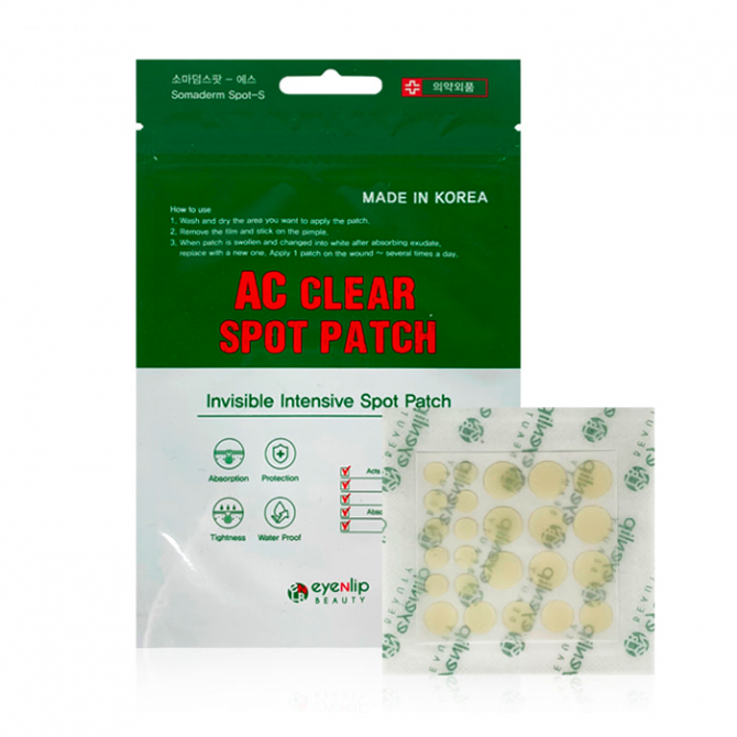 Патчи от прыщей, EYENLIP, AC Clear Spot Patch, 24 патча купить в Украине Патчи от прыщей, EYENLIP, AC Clear Spot Patch, 24 патча купить в Украине