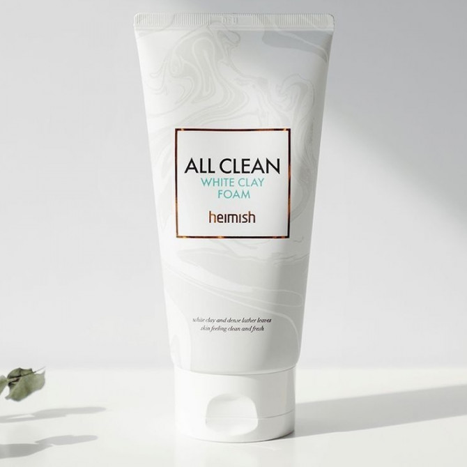 Успокаивающая пенка для умывания с белой глиной Heimish All Clean White Clay Foam 150 г купить в Украине 3