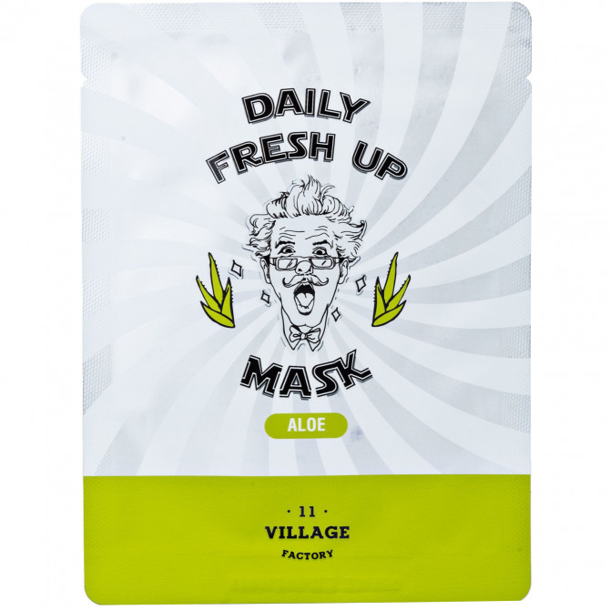 Увлажняющая тканевая маска с экстрактом алоэ, Village 11 Factory, Daily Fresh UP Mask Aloe купить в Украине Увлажняющая тканевая маска с экстрактом алоэ, Village 11 Factory, Daily Fresh UP Mask Aloe купить в Украине