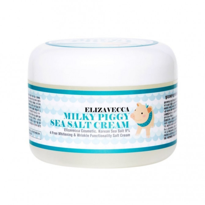 Антивозрастной крем для лица с коллагеном и морской солью, Elizavecca, Milky Piggy Sea Salt Cream, 100 мл купить в Украине Антивозрастной крем для лица с коллагеном и морской солью, Elizavecca, Milky Piggy Sea Salt Cream, 100 мл купить в Украине